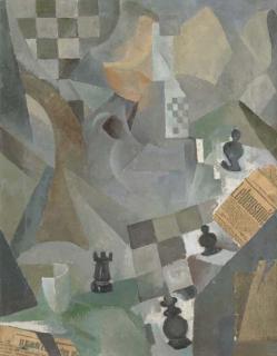 Johann Von Tscharner - Abstraktion Mit Schachfiguren, Um 1916