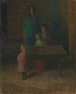 Johann Von Tscharner - Familie Am Tisch, 1924