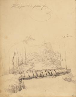 Johann Wilhelm Preyer - Die Brücke am Bach