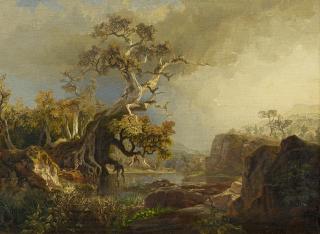 Johann Wilhelm Schirmer - Alter Eichbaum am See