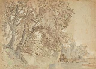 Johann Wilhelm Schirmer - Die Mühle am Waldrand.