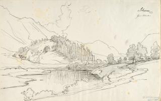 Johann Wilhelm Schirmer - Gebirgslandschaft bei Schwaz