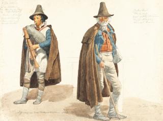 Johann Wilhelm Schirmer - Italienische Kostümstudien (Pifferari)