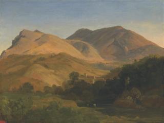 Johann Wilhelm Schirmer - View of Olevano Romano, Lazio