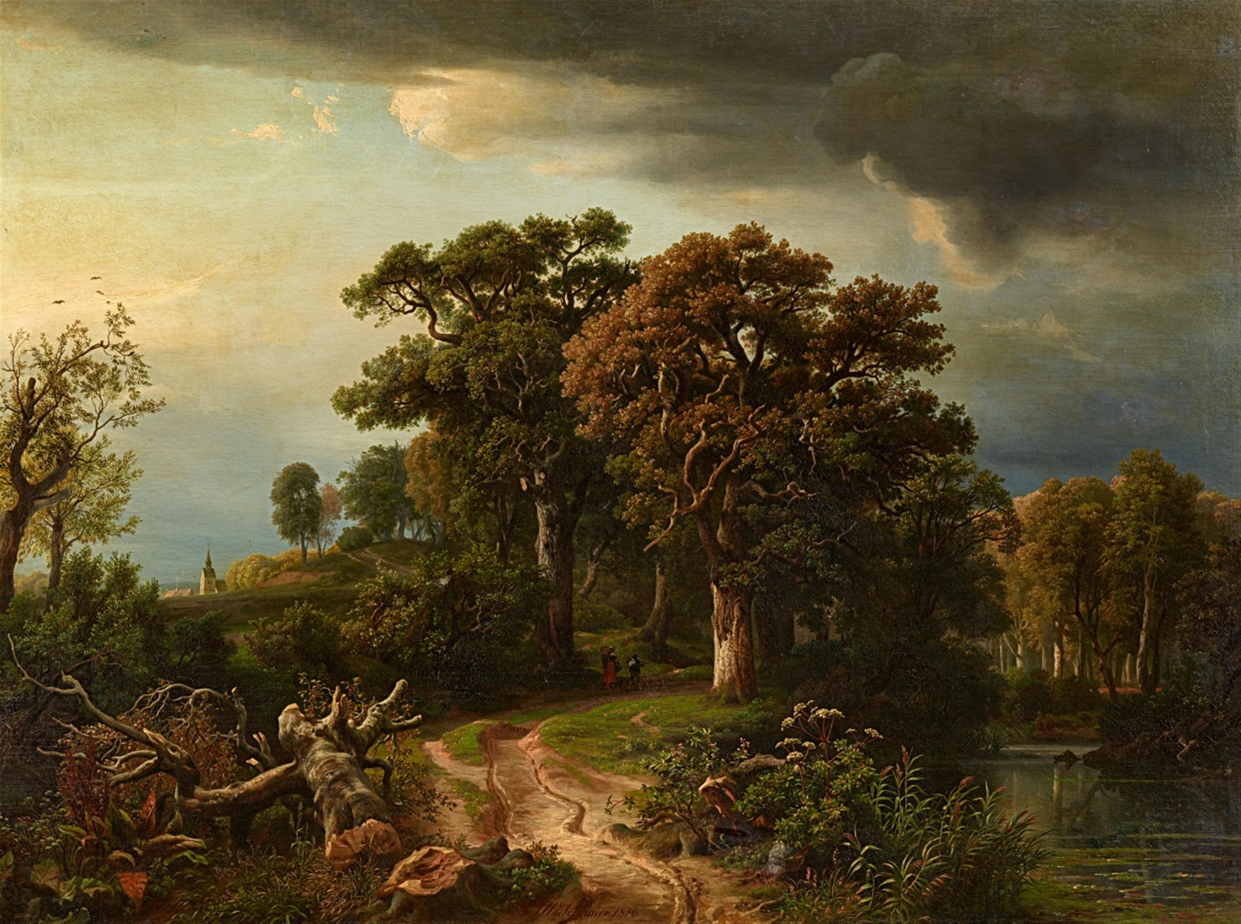 Johann Wilhelm Schirmer - Weg am Waldesrand