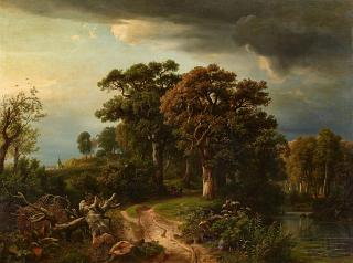 Johann Wilhelm Schirmer - Weg am Waldesrand