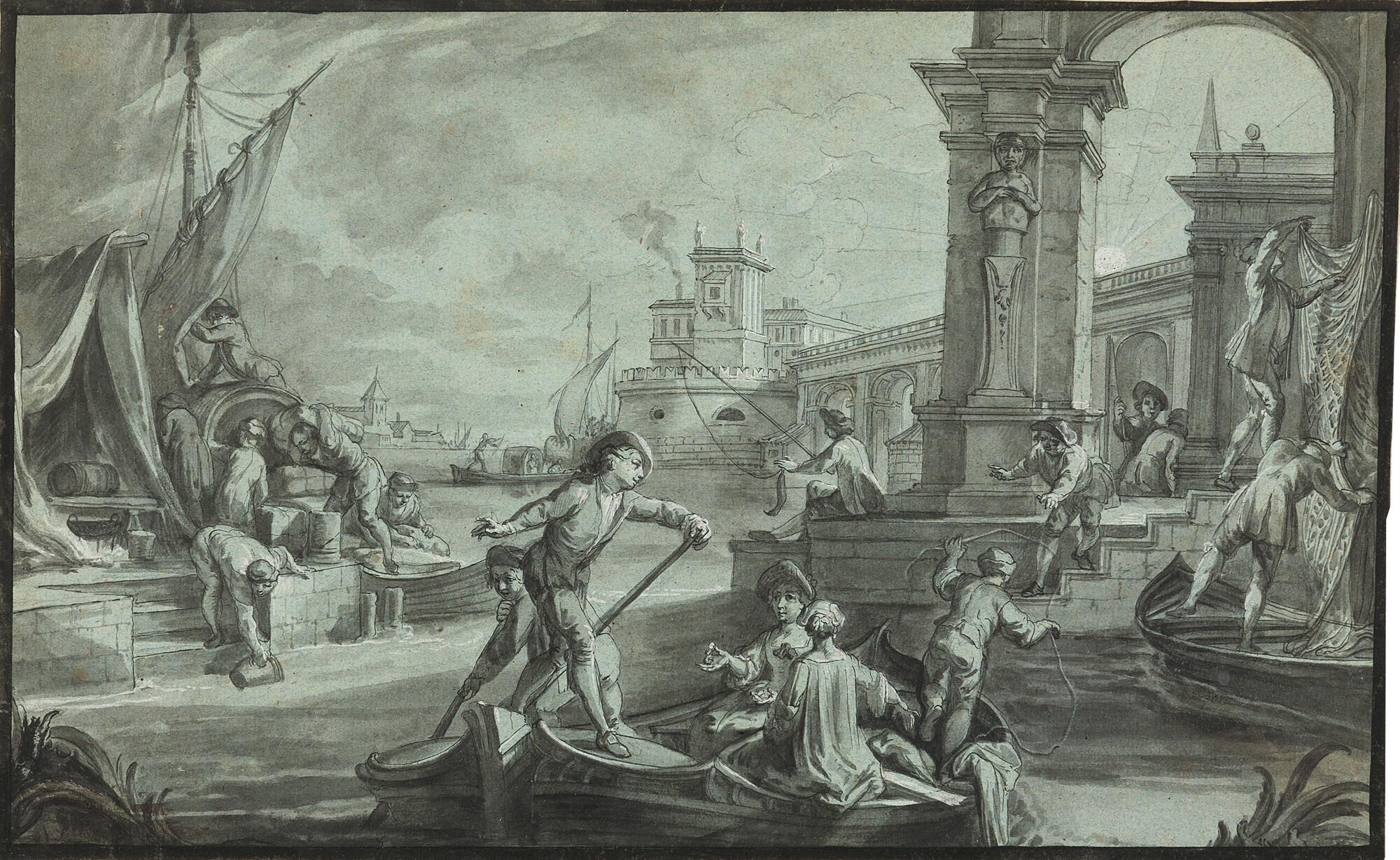 Johann Wolfgang Baumgartner - Abend (mit untergehender Sonne).