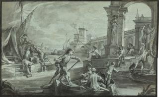 Johann Wolfgang Baumgartner - Abend (mit untergehender Sonne).