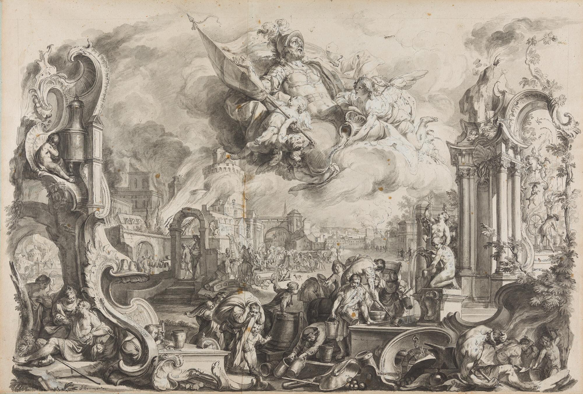 Johann Wolfgang Baumgartner - Allegorie des Feuers.