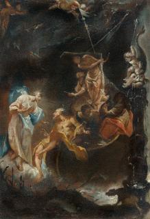 Johann Wolfgang Baumgartner - Christus im Sturm auf dem See Genezareth