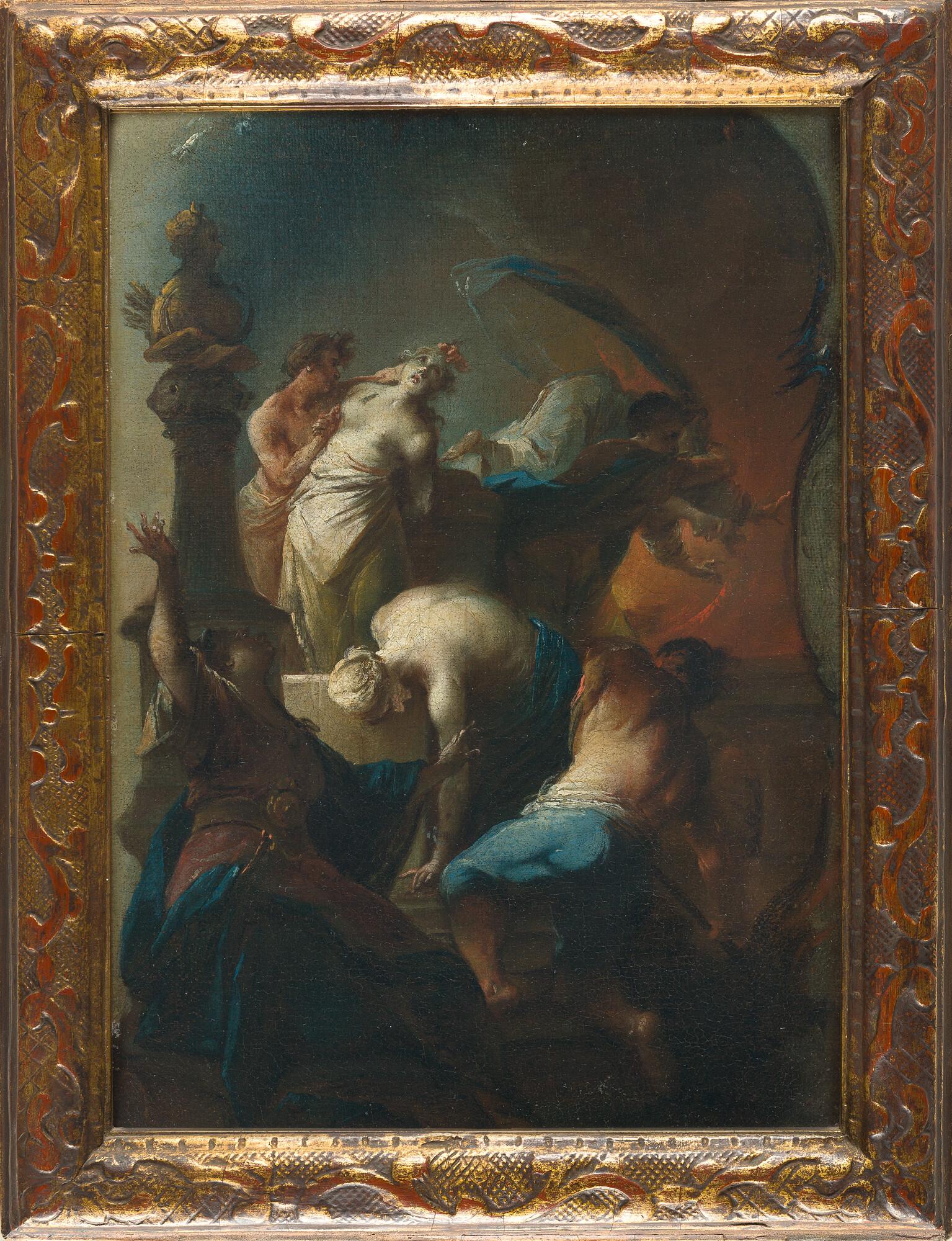 Johann Wolfgang Baumgartner - Das Martyrium der heiligen Agathe.
