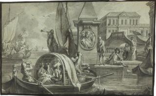 Johann Wolfgang Baumgartner - Mittag (mit Speisenden).