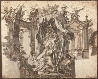 Johann Wolfgang Baumgartner - „Musica“ (Allegorie der Musik)