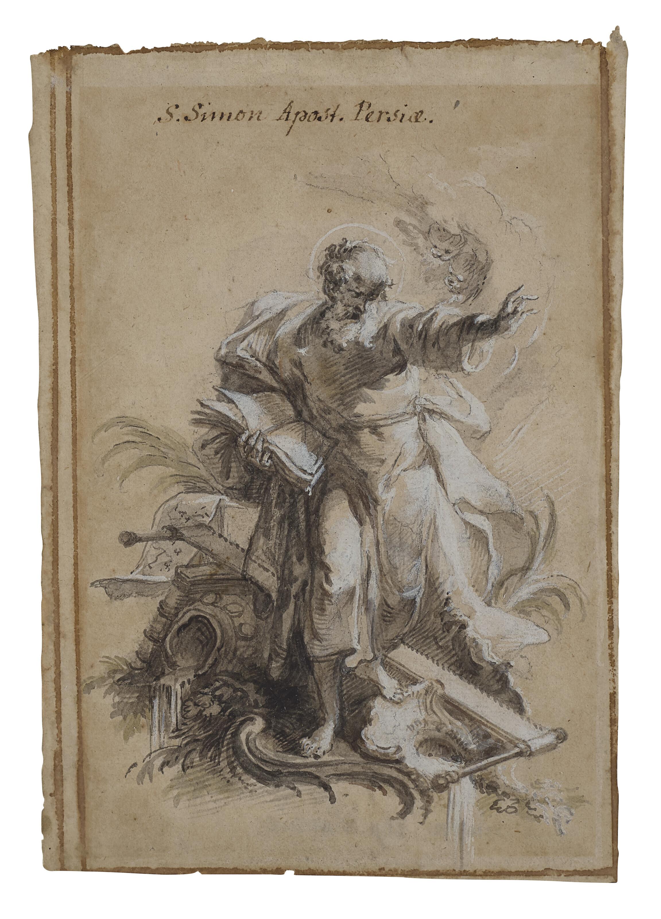 Johann Wolfgang Baumgartner - The apostle Simon preaching