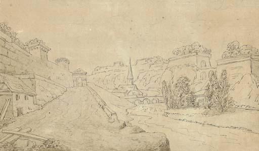 Johann Wolfgang von Goethe - The Ramparts of Luxemburg, With The Triererbergstrasse In The Foreground And The Altzette Bridge To The Left