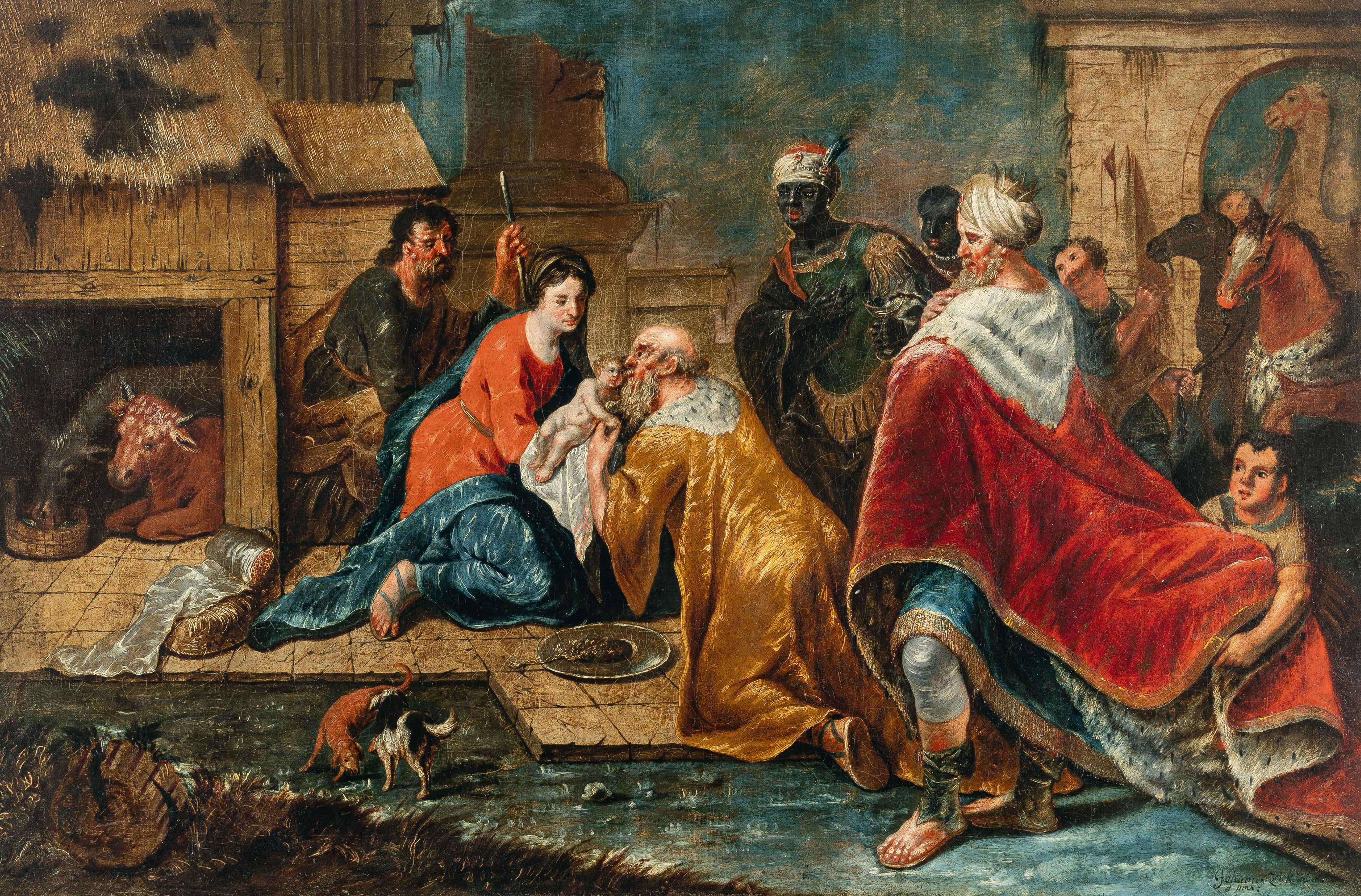 Johann Zick - Anbetung der Könige