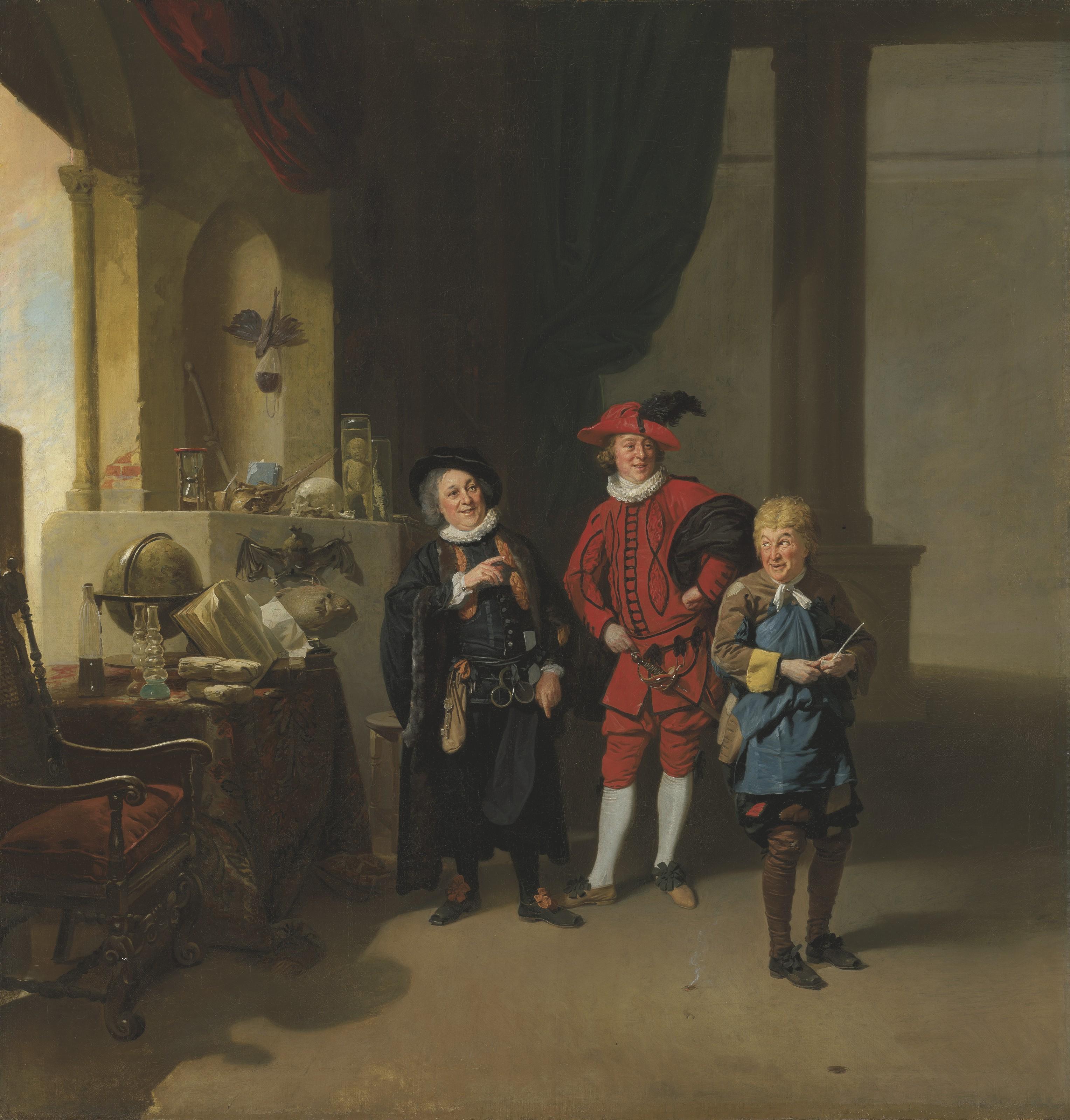 Johann Zoffany, R.A. - Garrick with Burton and Palmer in \'The Alchymist\'