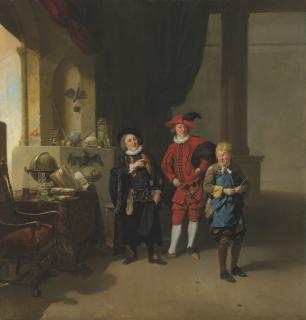 Johann Zoffany, R.A. - Garrick with Burton and Palmer in \'The Alchymist\'