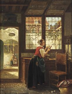 Johannes Anthonie Balthasar Stroebel - A Quiet Moment