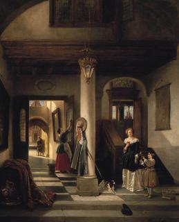 Johannes Anthonie Balthasar Stroebel - An Allegory Of Mixed Fortune