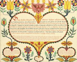 Johannes Bard - A Birth Certificate for David Palmer, Adams County, Pennsylvania