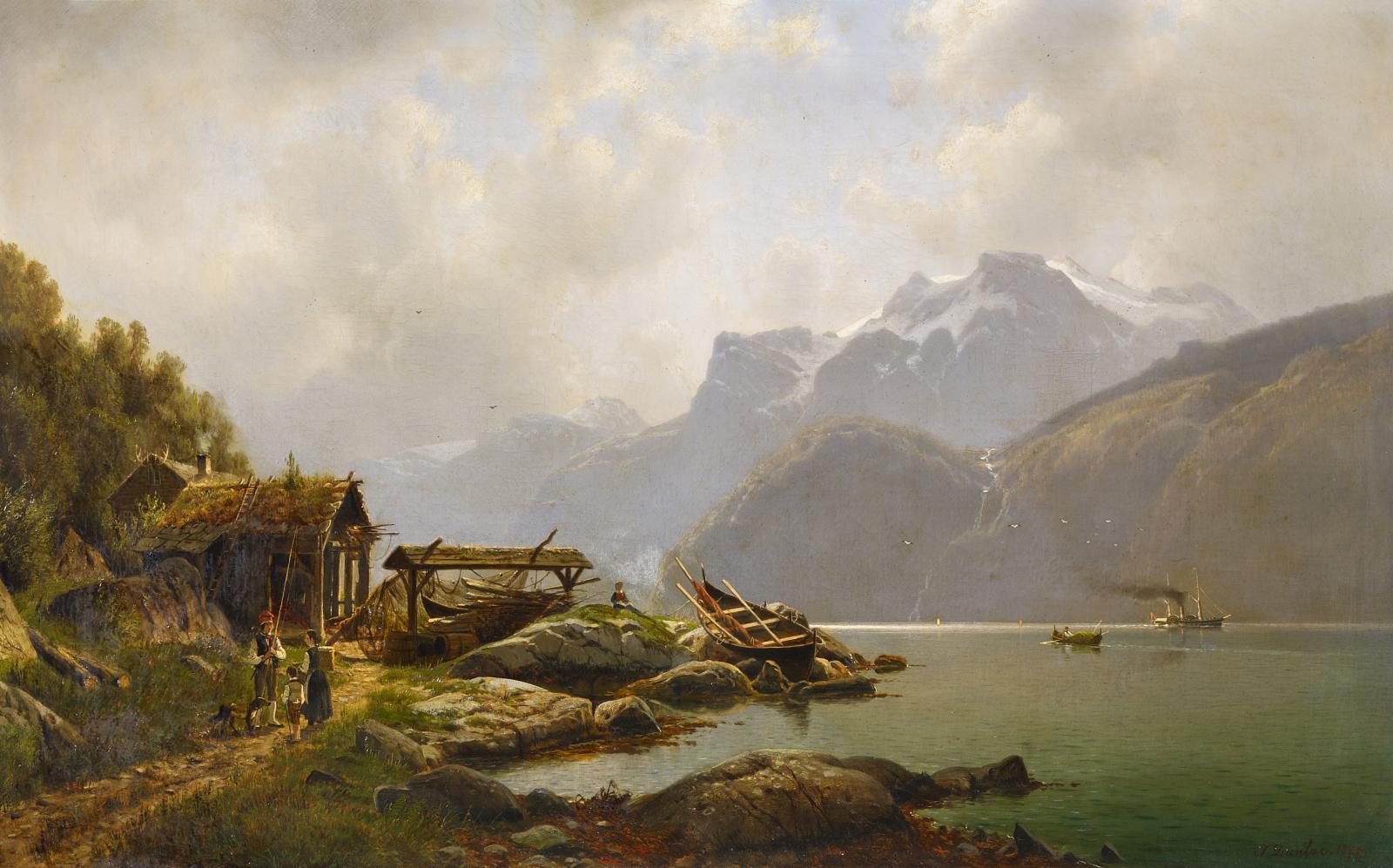 Johannes Bartholomäus Duntze - Norwegischer Fjord