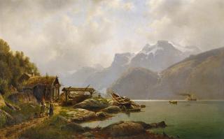 Johannes Bartholomäus Duntze - Norwegischer Fjord