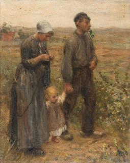 Johannes Bernardus Blommers - Bauernfamilie mit Kind