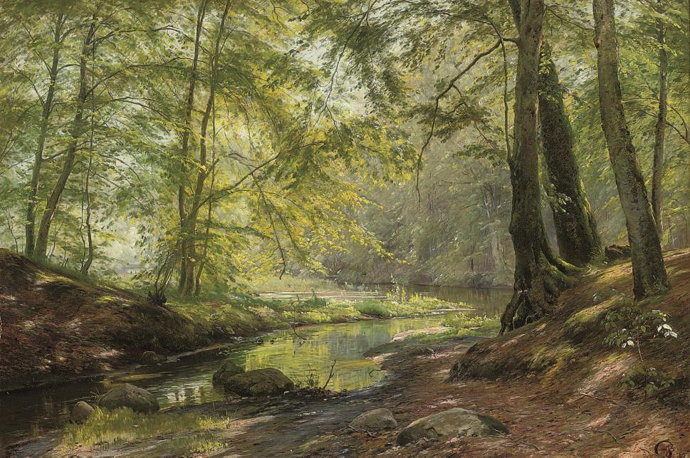 Johannes Boesen - A woodland brook