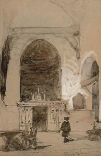 Johannes Bosboom - A church interior