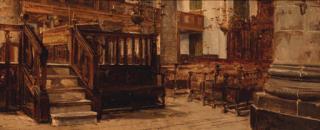 Johannes Bosboom - A synagogue interior