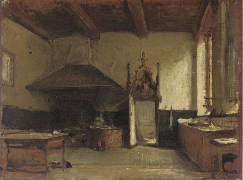 Johannes Bosboom - Interior Of A Kitchen