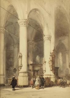 Johannes Bosboom - Interior Of The Hooglandsche Kerk, Leiden