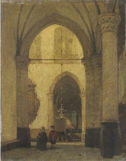 Johannes Bosboom - St. Laurens, Church at Alkmaar