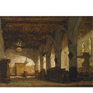 Johannes Bosboom - The Bakenesserkerk In Haarlem