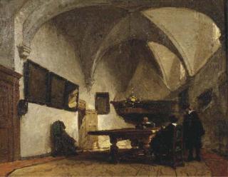 Johannes Bosboom - The consistory chamber, Breda