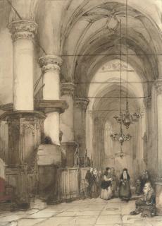 Johannes Bosboom - The interior of the St. Laurentiuskerk, Alkmaar