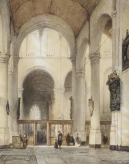 Johannes Bosboom - The Oude Kerk, Delft