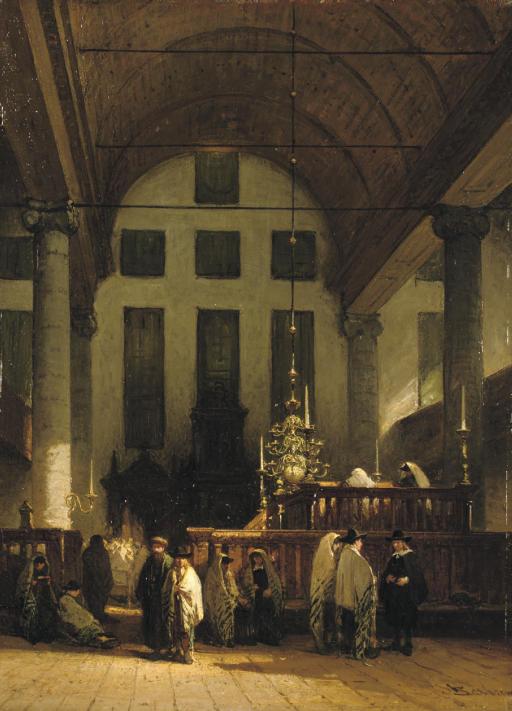 Johannes Bosboom - The Portuguese Synagogue, Amsterdam