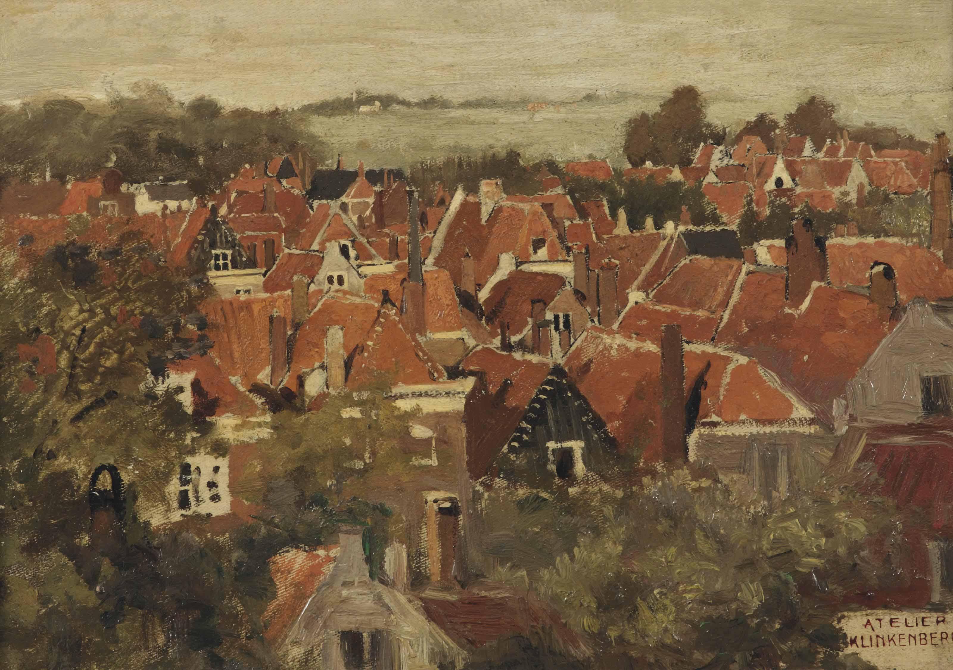 Johannes Christiaan Karel Klinkenberg - A view of a Dutch town