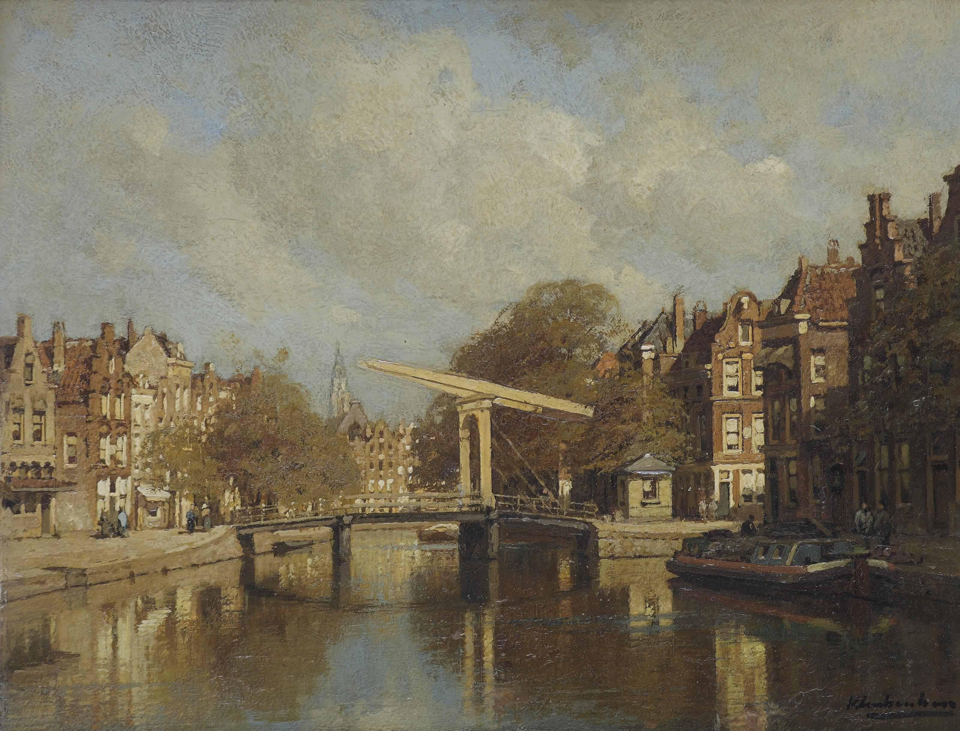Johannes Christiaan Karel Klinkenberg - A view of Delfshaven, Rotterdam