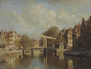 Johannes Christiaan Karel Klinkenberg - A view of Delfshaven, Rotterdam