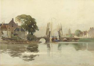 Johannes Christiaan Karel Klinkenberg - A view on a draw-bridge