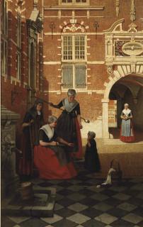 Johannes Christiaan Karel Klinkenberg - At the Orphanage: Burgerweeshuis, Amsterdam