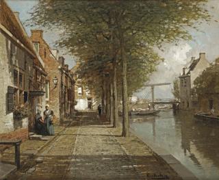 Johannes Christiaan Karel Klinkenberg - Grachtje te Oudewater