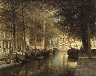 Johannes Christiaan Karel Klinkenberg - The Nieuwe Uitleg and Smidswater with the Hooigracht beyond, The Hague
