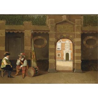 Johannes Christiaan Karel Klinkenberg - Van Dam\'S Almhouse In The Juffrouw Idastraat, The Hague