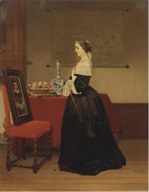 Johannes Cornelius Mertz - Le Portrait: The Absent Lover