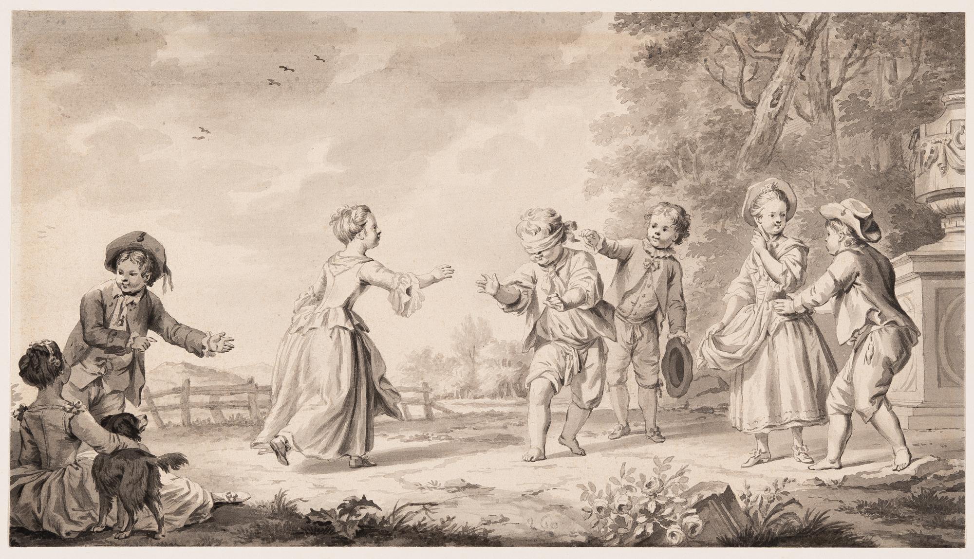 Johannes Esaias Nilson - Spielende Kinder (Blinde Kuh)