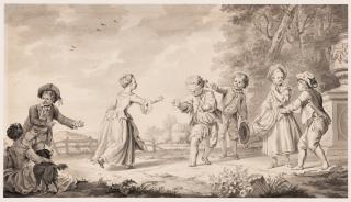 Johannes Esaias Nilson - Spielende Kinder (Blinde Kuh)